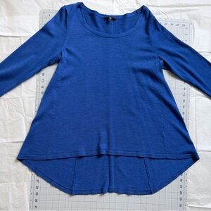 Eileen Fisher Women's Blue Long Sleeve Sweater